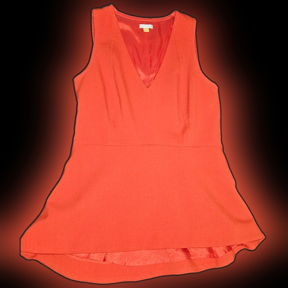 Leifsdottir Anthropologie Womens Red Orange Blouse Size 4 Excellent Condition - Picture 4 of 5